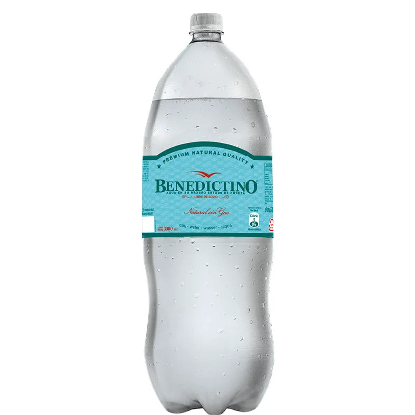 Agua Purificada Benedictino Sin Gas 3 L