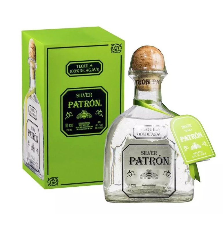 Tequila Patrón Silver Blanco Botella 750cc
