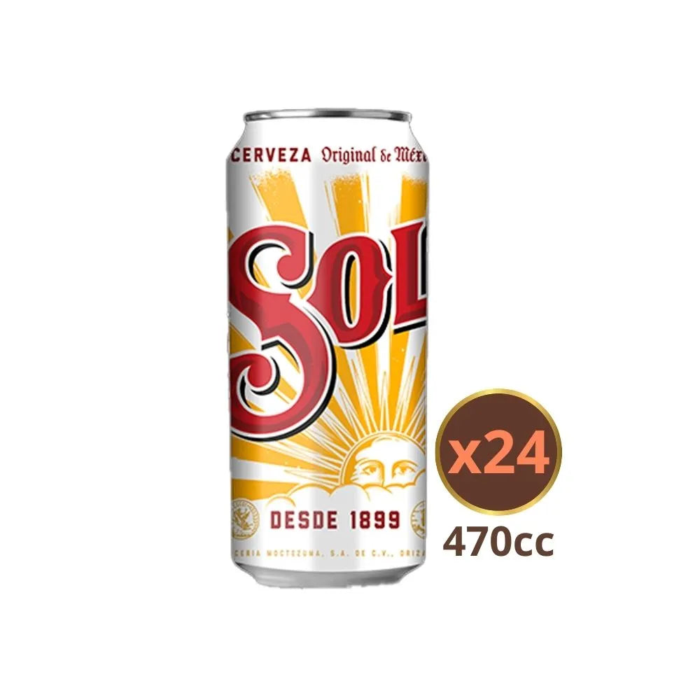 Cerveza Sol Lata 470ml Caja x24