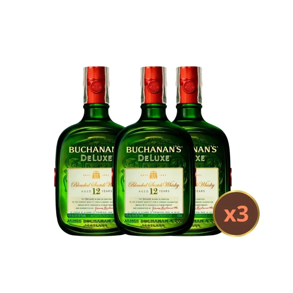 Whisky Buchanan’s 12 Años 750ml X3 Unidades
