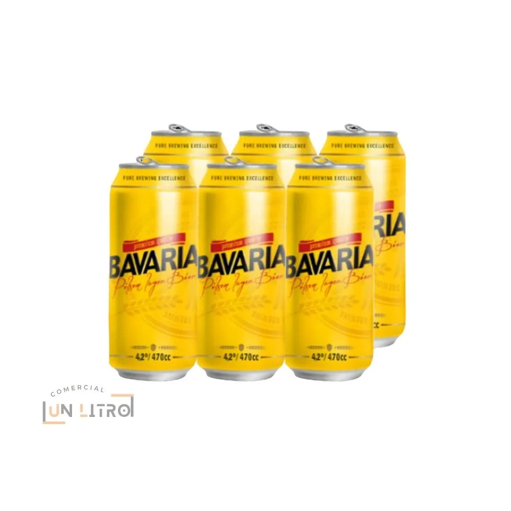 Cerveza Bavaria Lata 470cc (Pack 6 un)