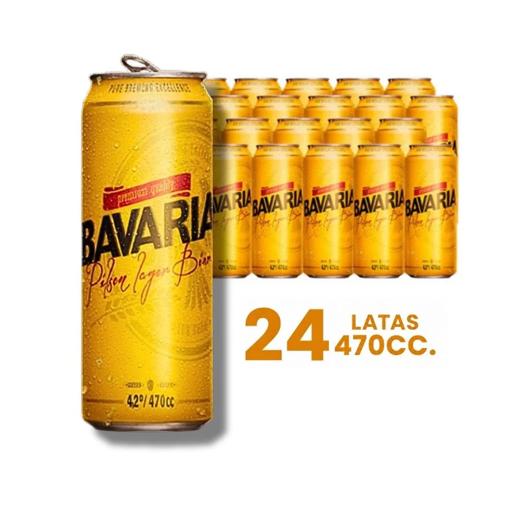 Cerveza Bavaria Premium Lager Lata 470cc (Pack 24 un)