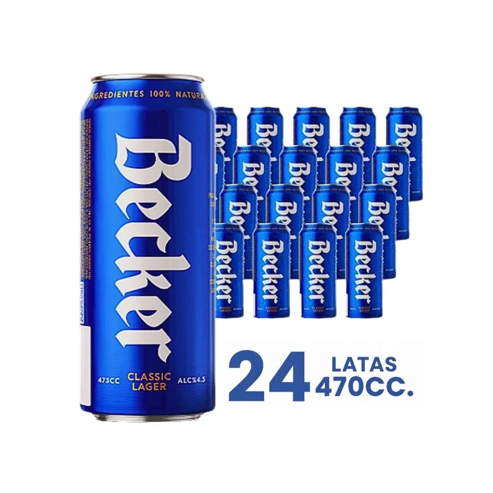 Cerveza Becker Classic Lager Lata 473cc (Pack 24 un)