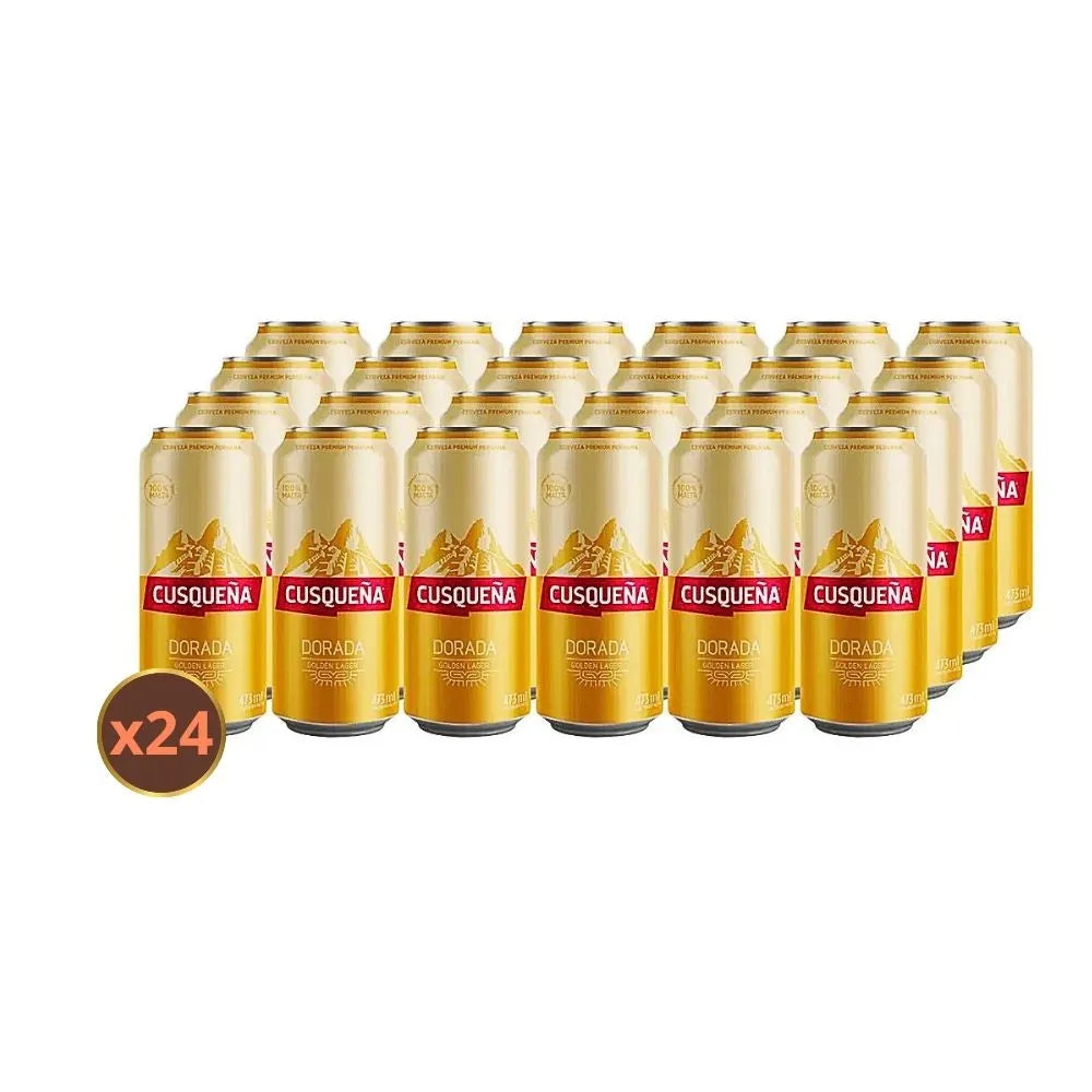 Cerveza Cusqueña Golden Lager Lata 473cc (Pack 24 un)