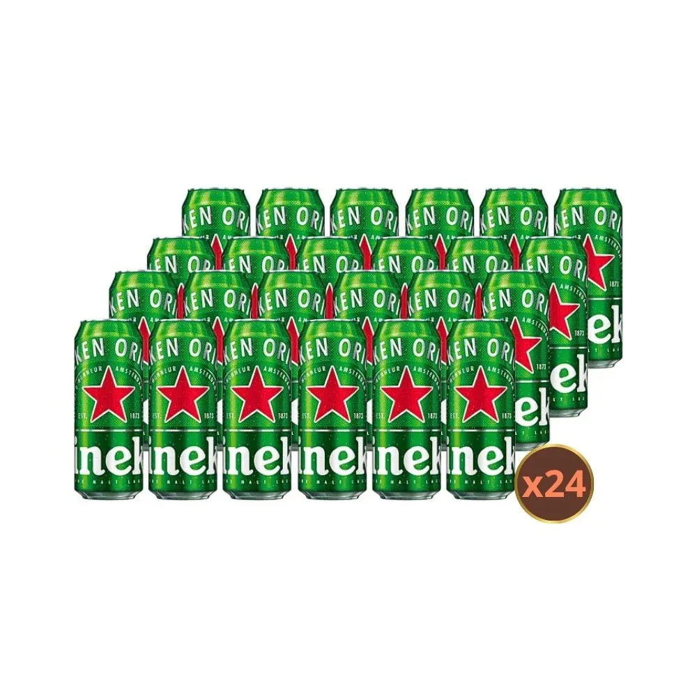 Cerveza Heineken Original Lata 470cc (Pack 24 un)