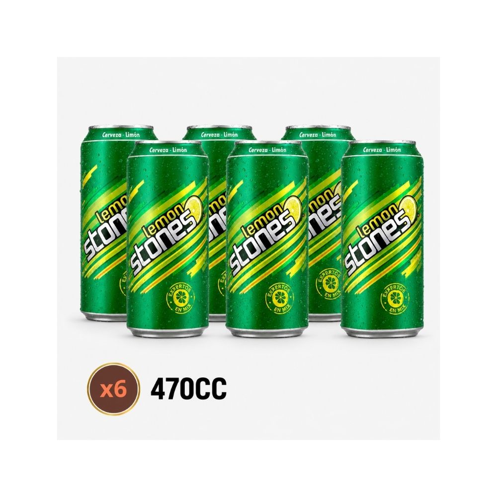 Cerveza Mix Lemon Stones Lata 470cc (Pack 6 un)