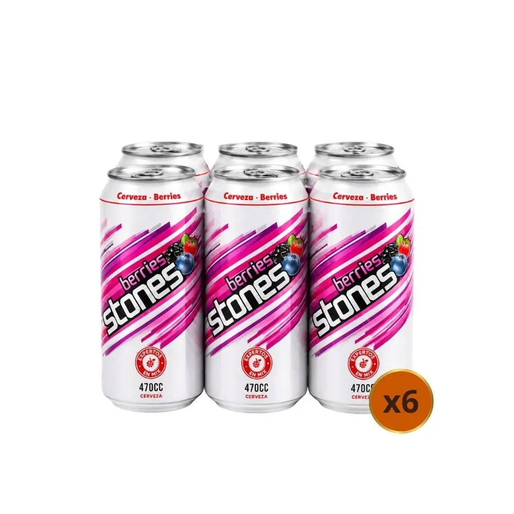 Cerveza Mix Stones Berries Lata 470cc (Pack 6 un)