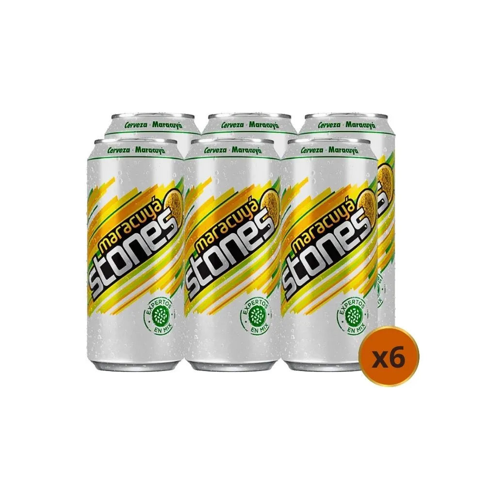 Cerveza Mix Stones Maracuyá Lata 470cc (Pack 6 un)