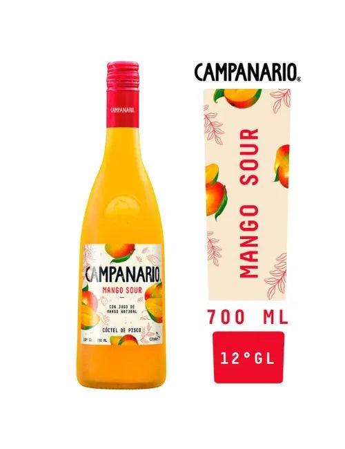 Botella de Cóctel Campanario Mango Sour de 700cc en Comercial Unlitro.