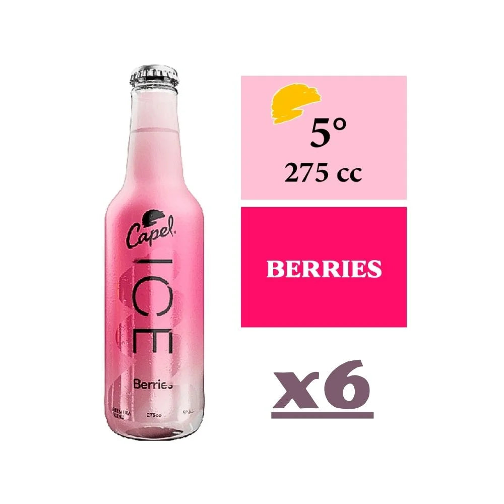 Cóctel Capel Ice Berries X6 Botella 275cc