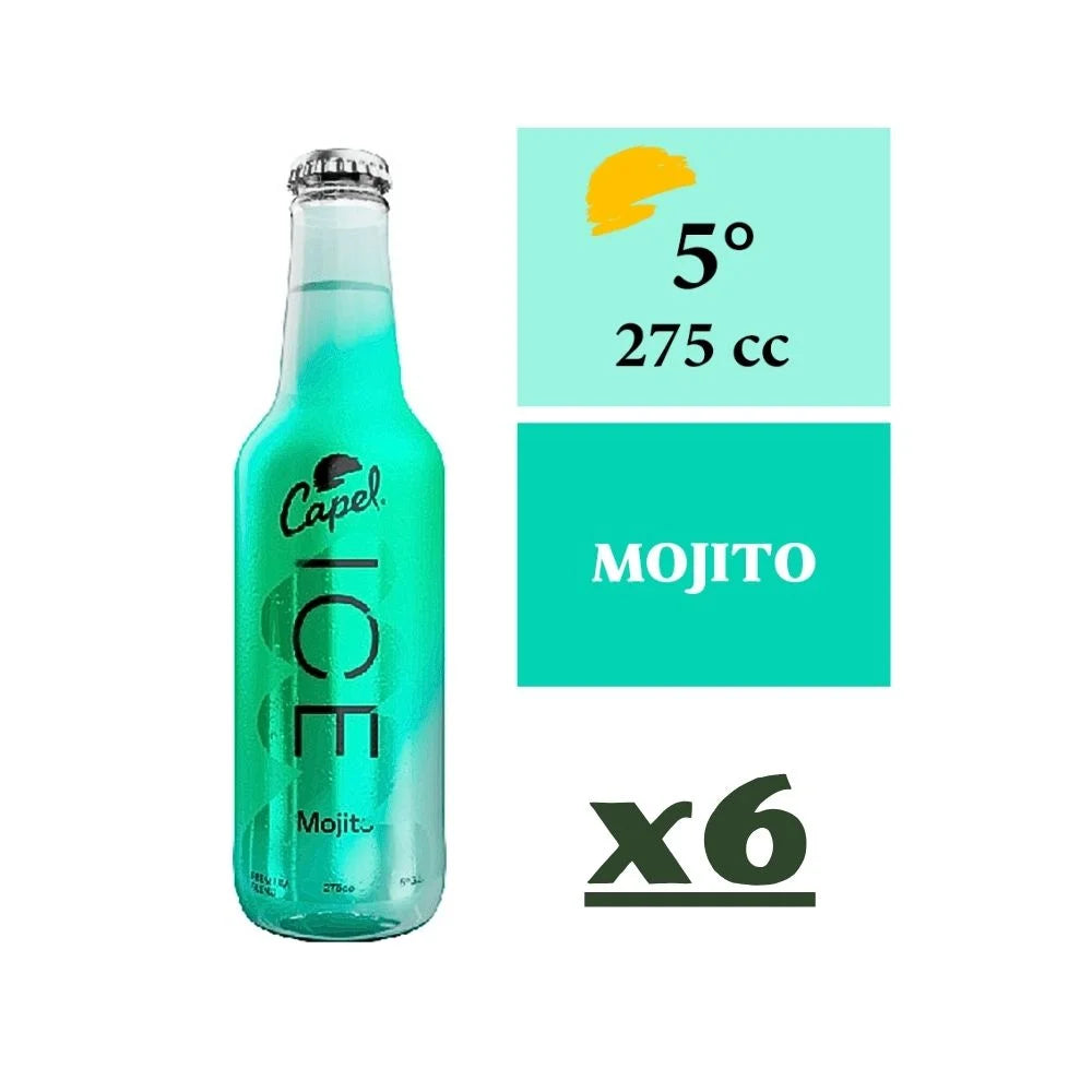 Cóctel Capel Ice Mojito X6 Botella 275cc
