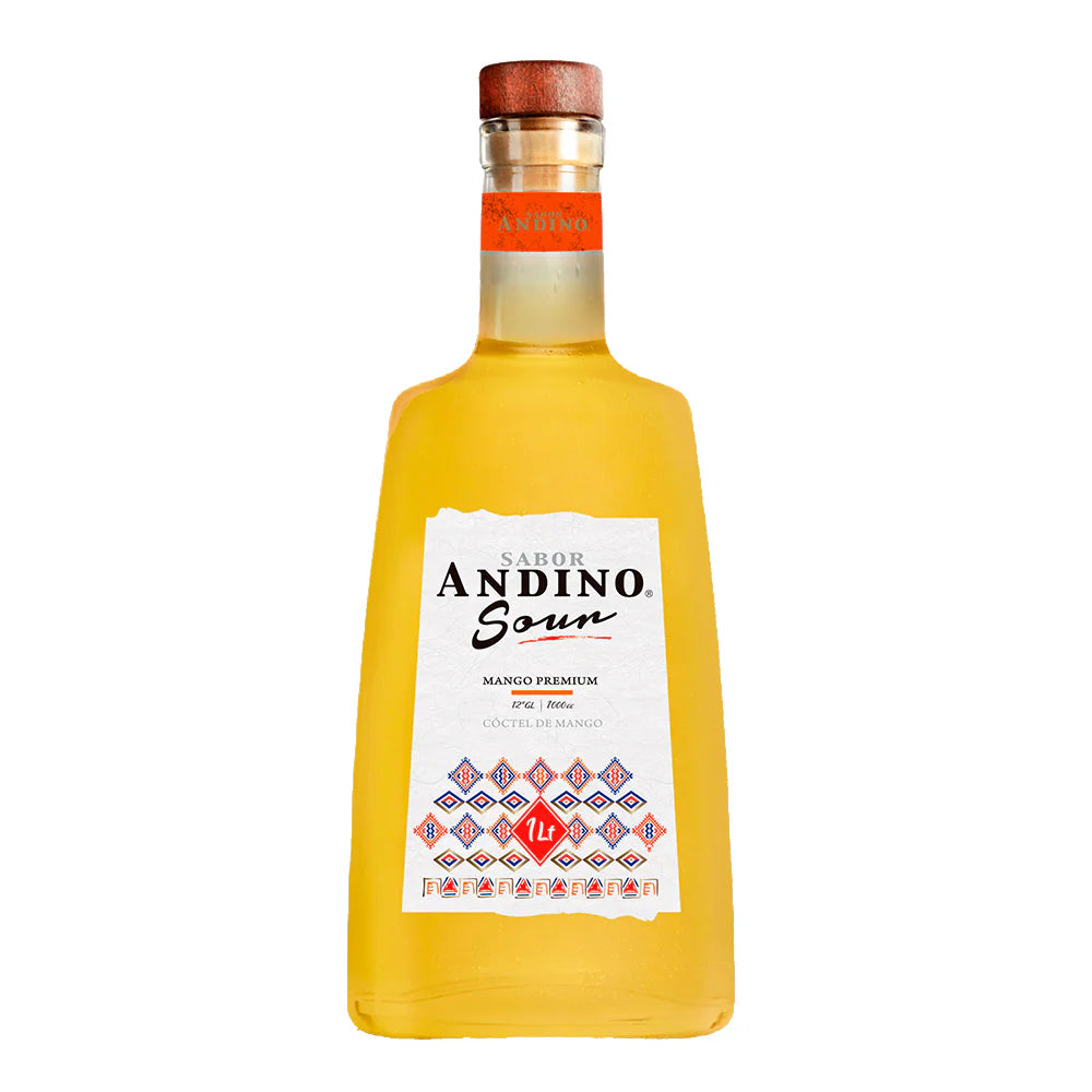 Botella de Cóctel Pisco Mango Sour Andino de 1 Litro en Comercial Unlitro.