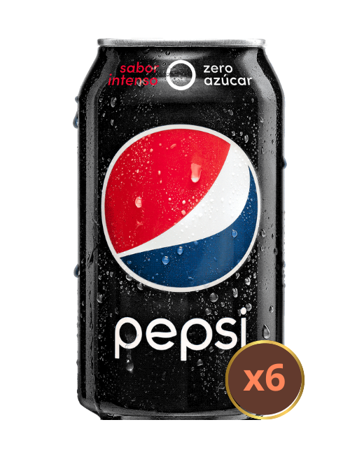 PEPSI ZERO LATA 350ML X6UND