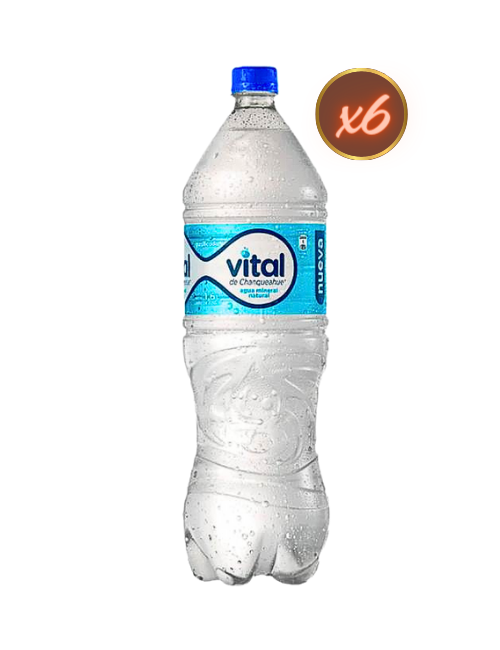 Agua Purificada Vital Con Gas 1,5L X6 Unidades