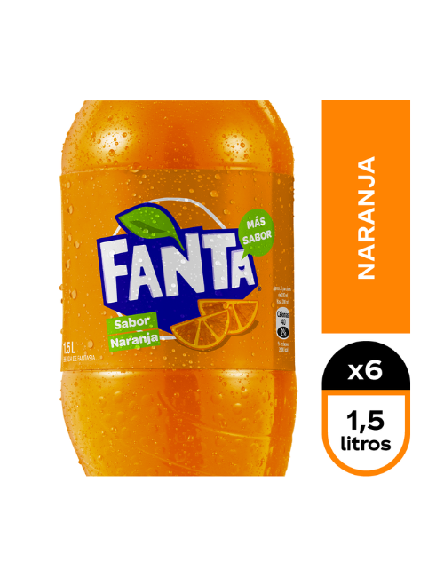 Bebida Fanta 1,5L X6 Unidades