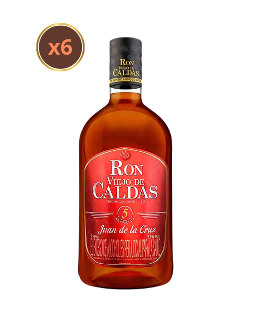 Ron Viejo De Caldas 5 Años 750ML X6 UND