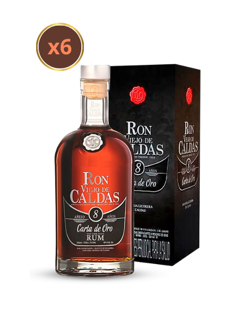 Ron Viejo De Caldas 8 Años 750ML X6 UND