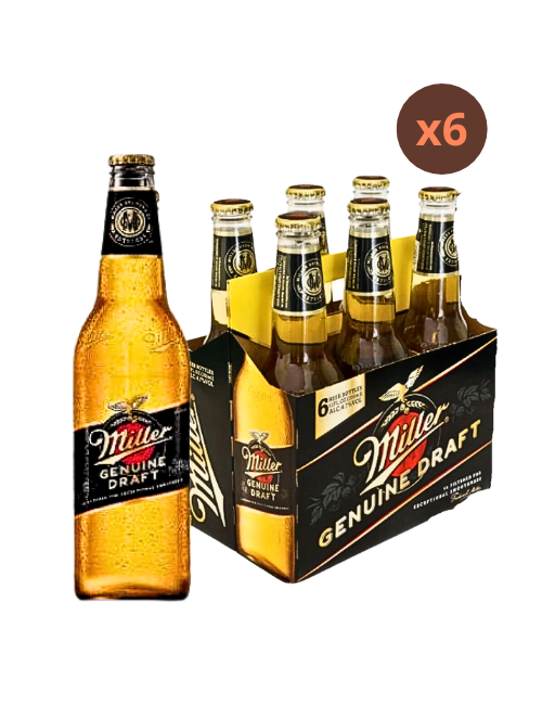 MILLER  BOTELLIN 330ML Pack x6