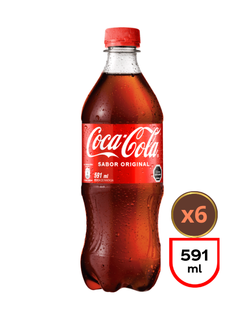 COCA COLA 591ML X6