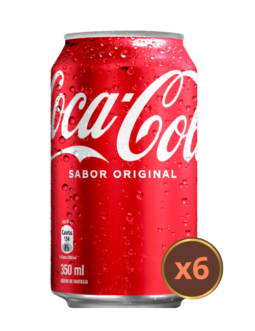 COCA COLA LATA X6  350ML