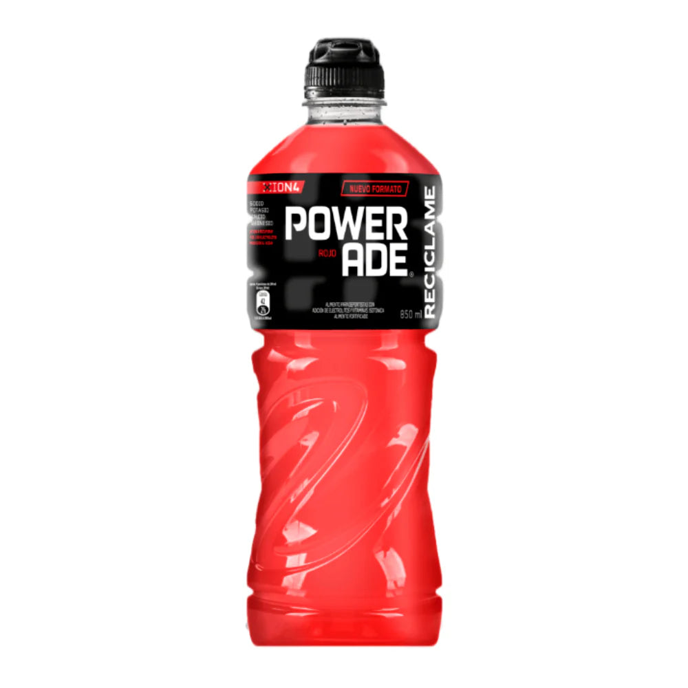 Bebida Isotónica Powerade Rojo 850 ml
