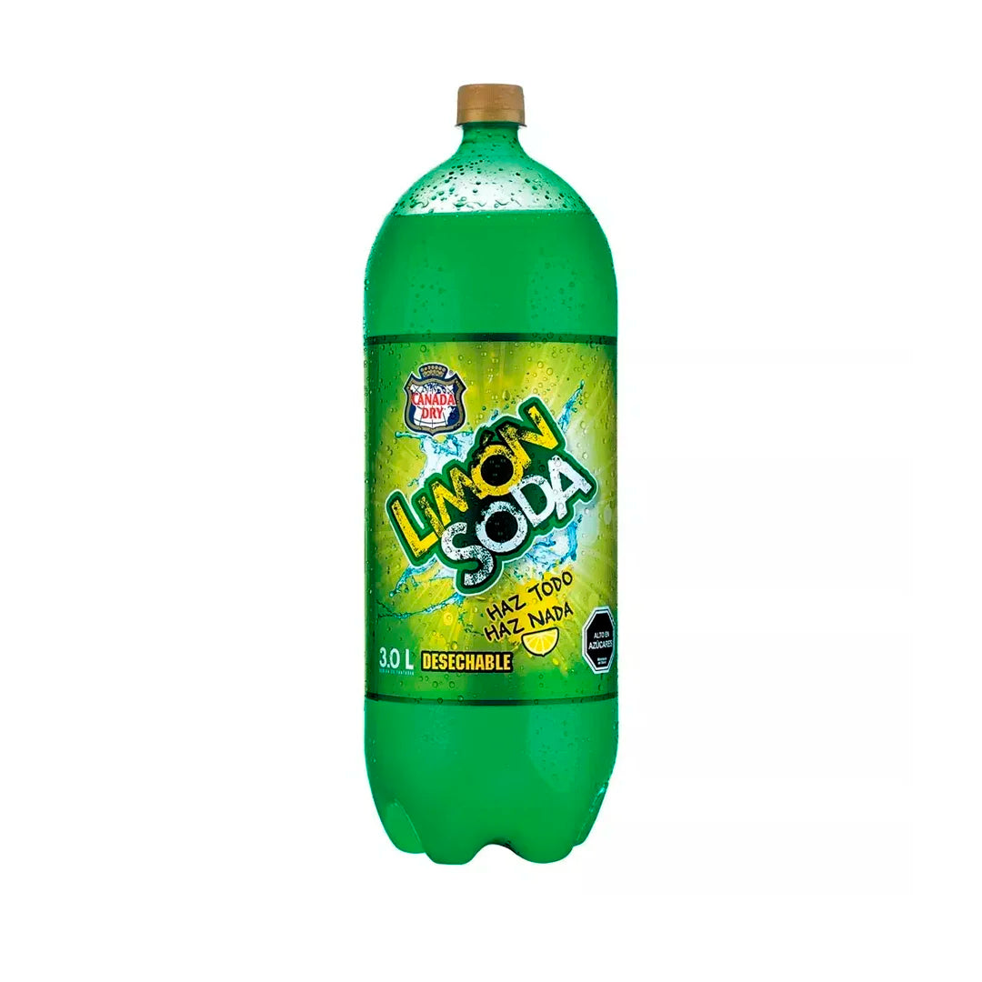 Bebida Limón Soda Desechable 3 L