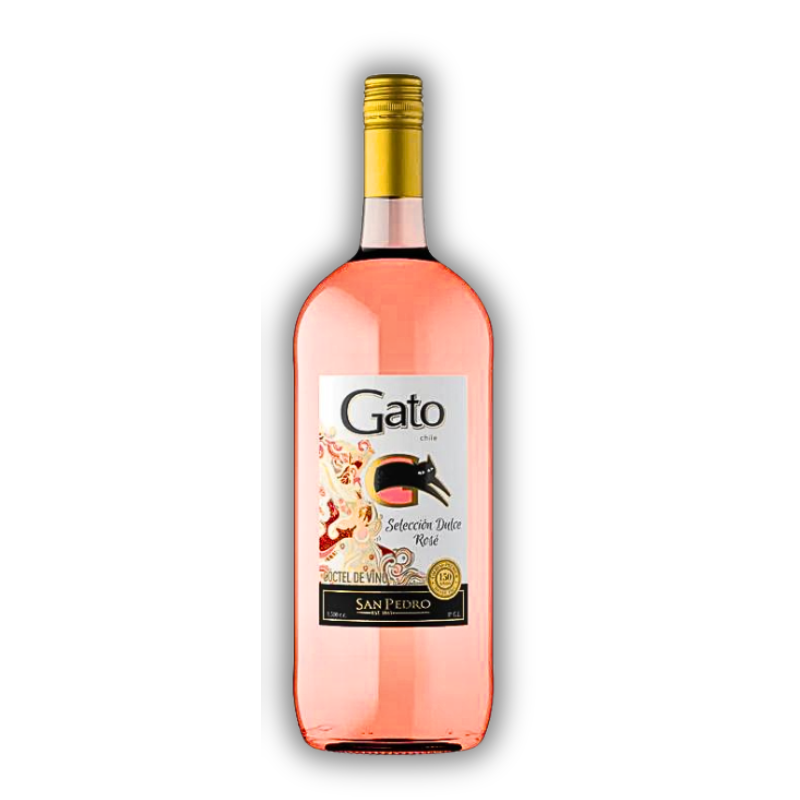 BOTELLON GATO SELECCIÓN DULCE ROSE 1,5L