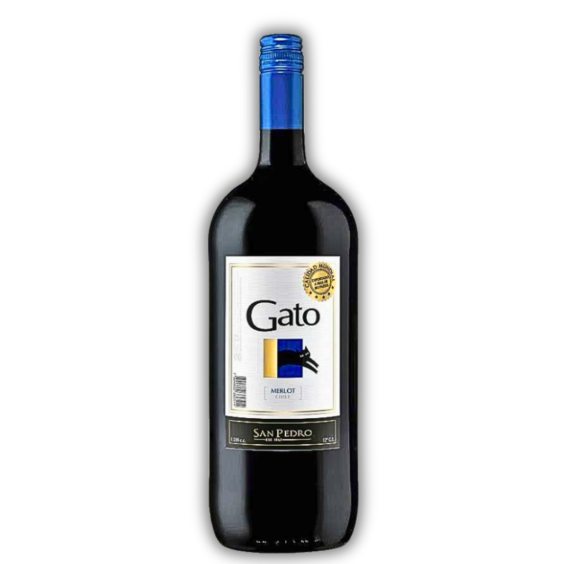 BOTELLON GATO MERLOT 1,5L