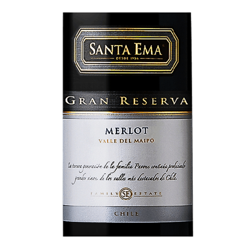 SANTA EMA GRAM RESERVA MERLOT 750ML