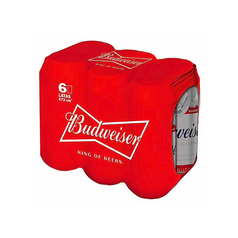 BUDWEISER LATA 473ML X 6 UND