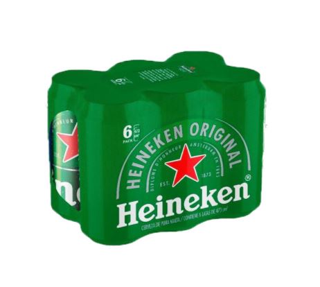 HEINEKEN LATA 470ML X 6 UND