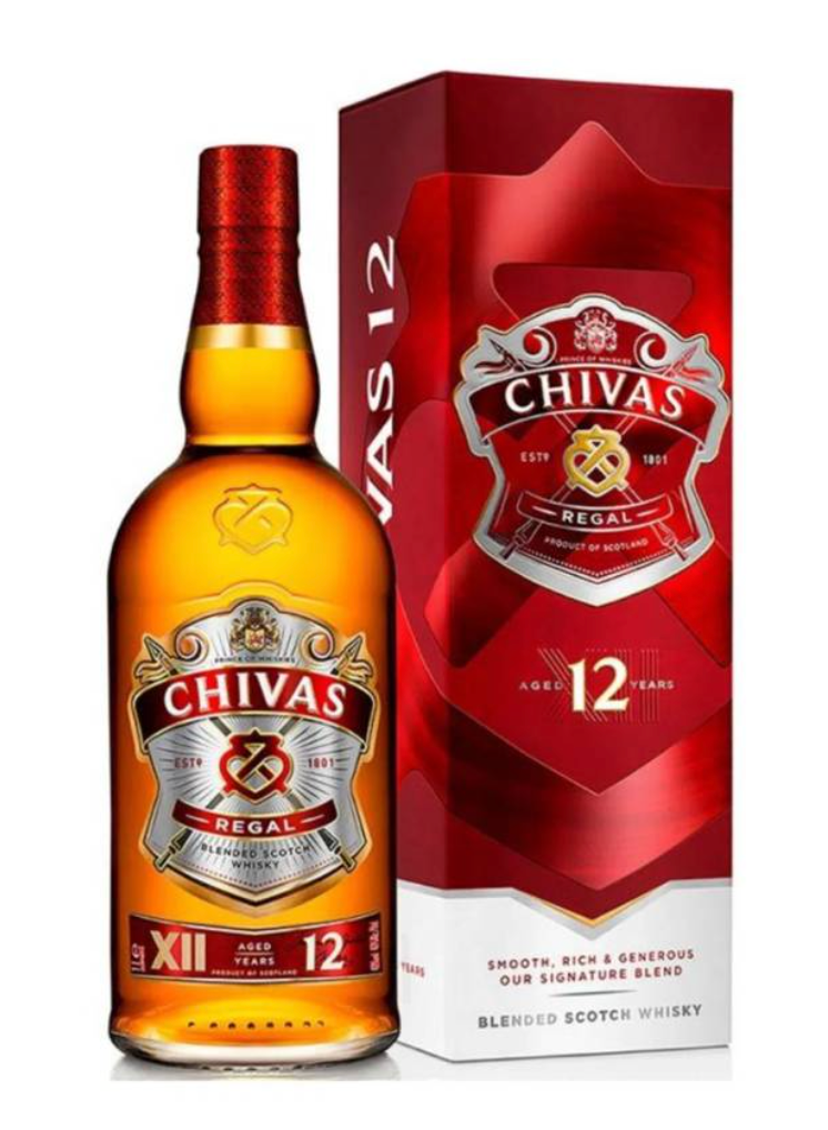 Whisky Chivas Regal 12 años 750 ml