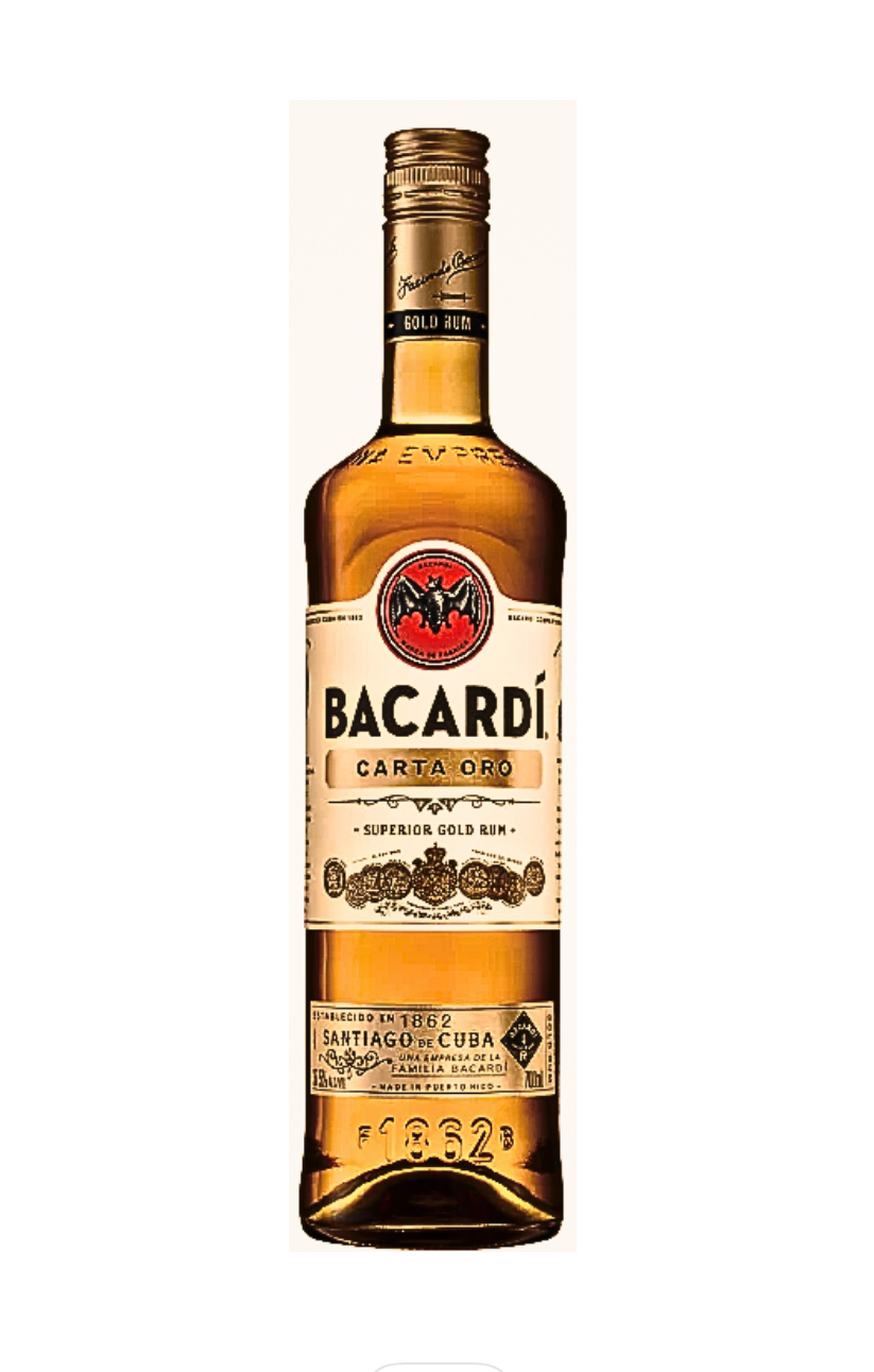 Ron Bacardi Carta Oro 750 ml