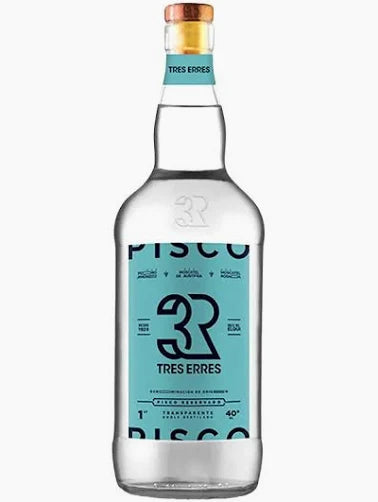Pisco Tres Erres reservado transparente 1 L