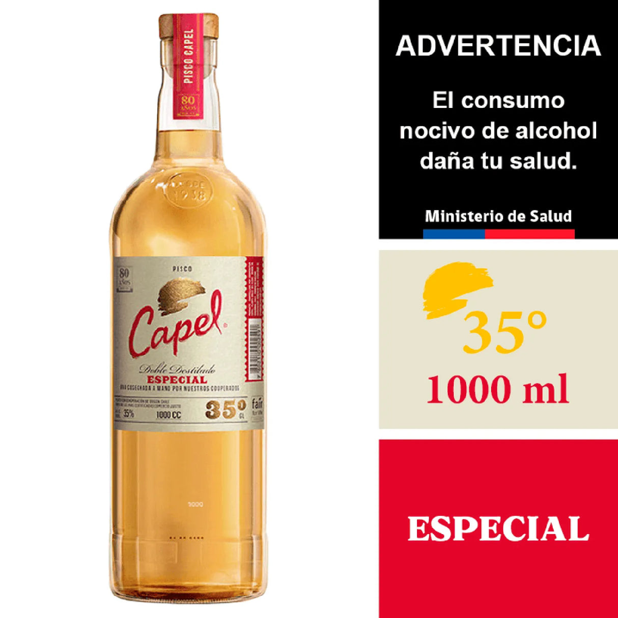 Pisco Capel 35° 1 Litro