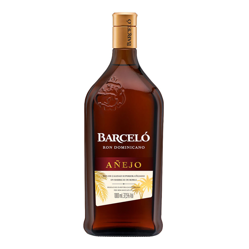 Botella de Ron Barceló Añejo de 1 Litro Premium en Comercial Unlitro.