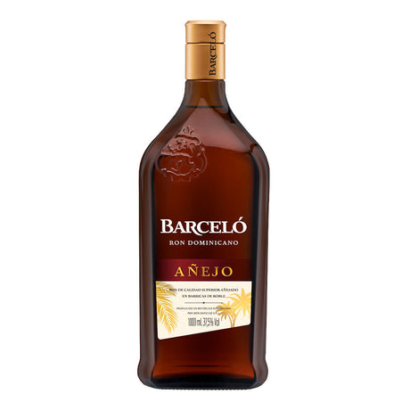 Botella de Ron Barceló Añejo de 1 Litro Premium en Comercial Unlitro.
