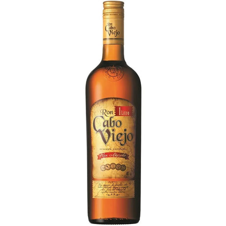Botella de Ron Cabo Viejo Añejado de 1 Litro en Comercial Unlitro.