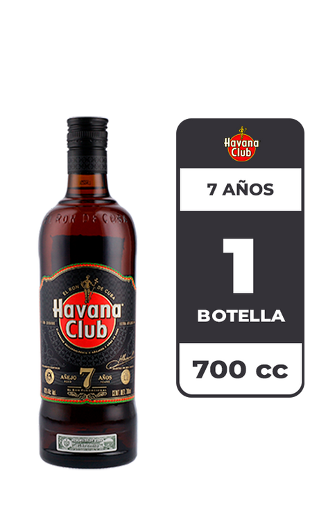 Botella de Ron Havana Club 7 Años de 700cc Premium en Comercial Unlitro.