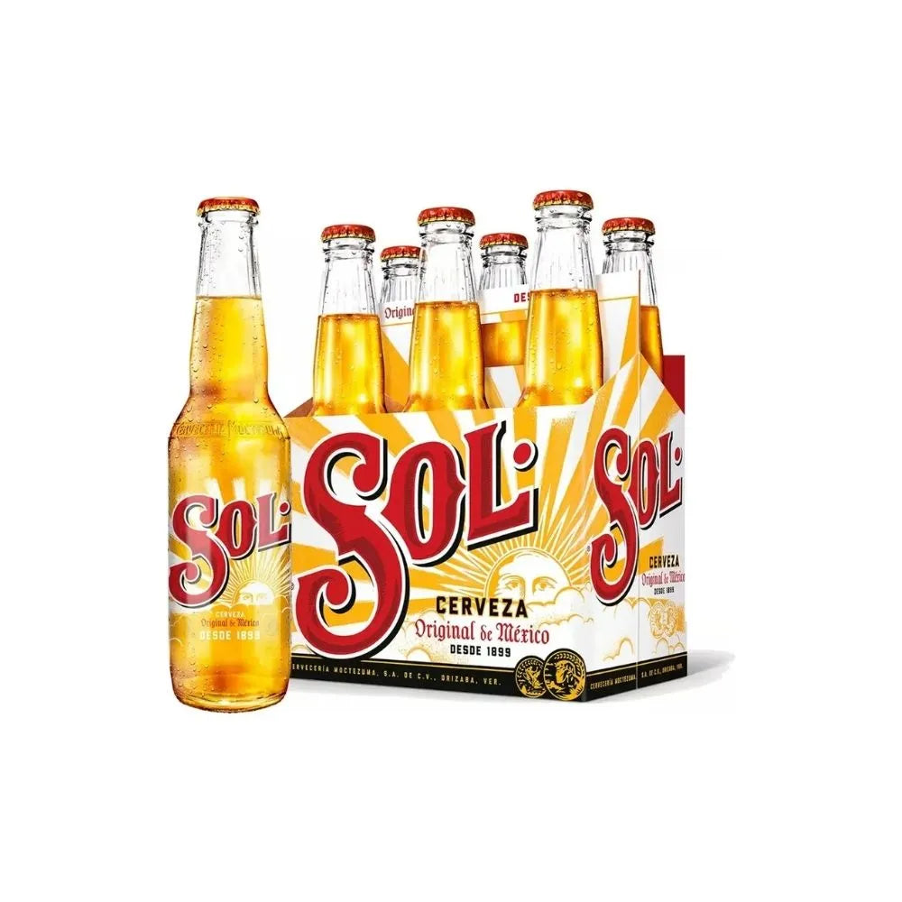 Cerveza Sol Botella 330ml (Pack 6 un)