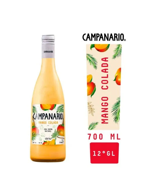 Botella de Cóctel Campanario Mango Colada de 700cc en Comercial Unlitro.
