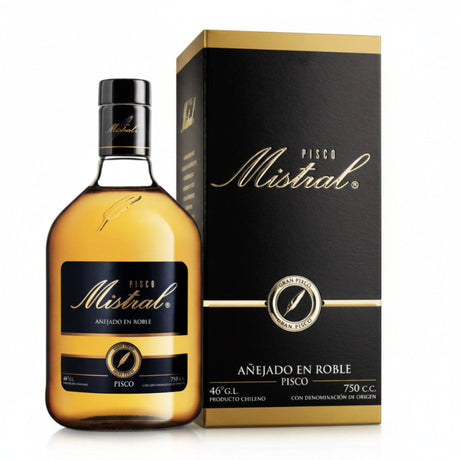 Botella de Pisco Mistral Especial de 46 grados y 750cc en Comercial Unlitro.