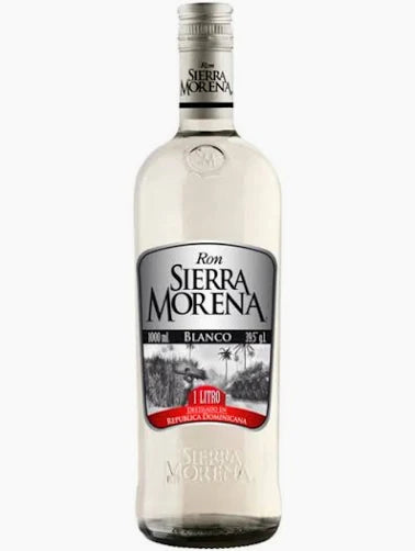 Botella de Ron Sierra Morena Blanco de 1 Litro para coctelería en Comercial Unlitro.